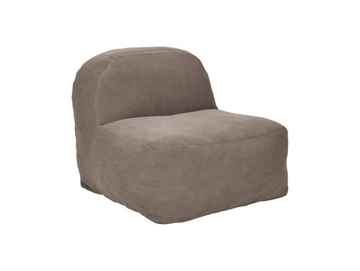 HOME DECO FACTORY Fauteuil Compressé Côtelé Jules Déploiement 48h Marron Polyester\, fauteuil compressé côtelé Jules\, déploiement rapide 48h\, design moderne\, salon\, marron