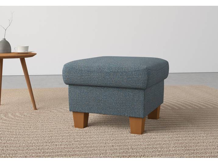 Stauraumhocker GOODPRODUCT Caldera , blau (blaugrau), B:58cm H:48cm T:58cm, 100% Polyester, Hocker, Stauraumhocker, Stauraum, auch in Easy Care-Bezug für einfaches Reinigen mit Wasser