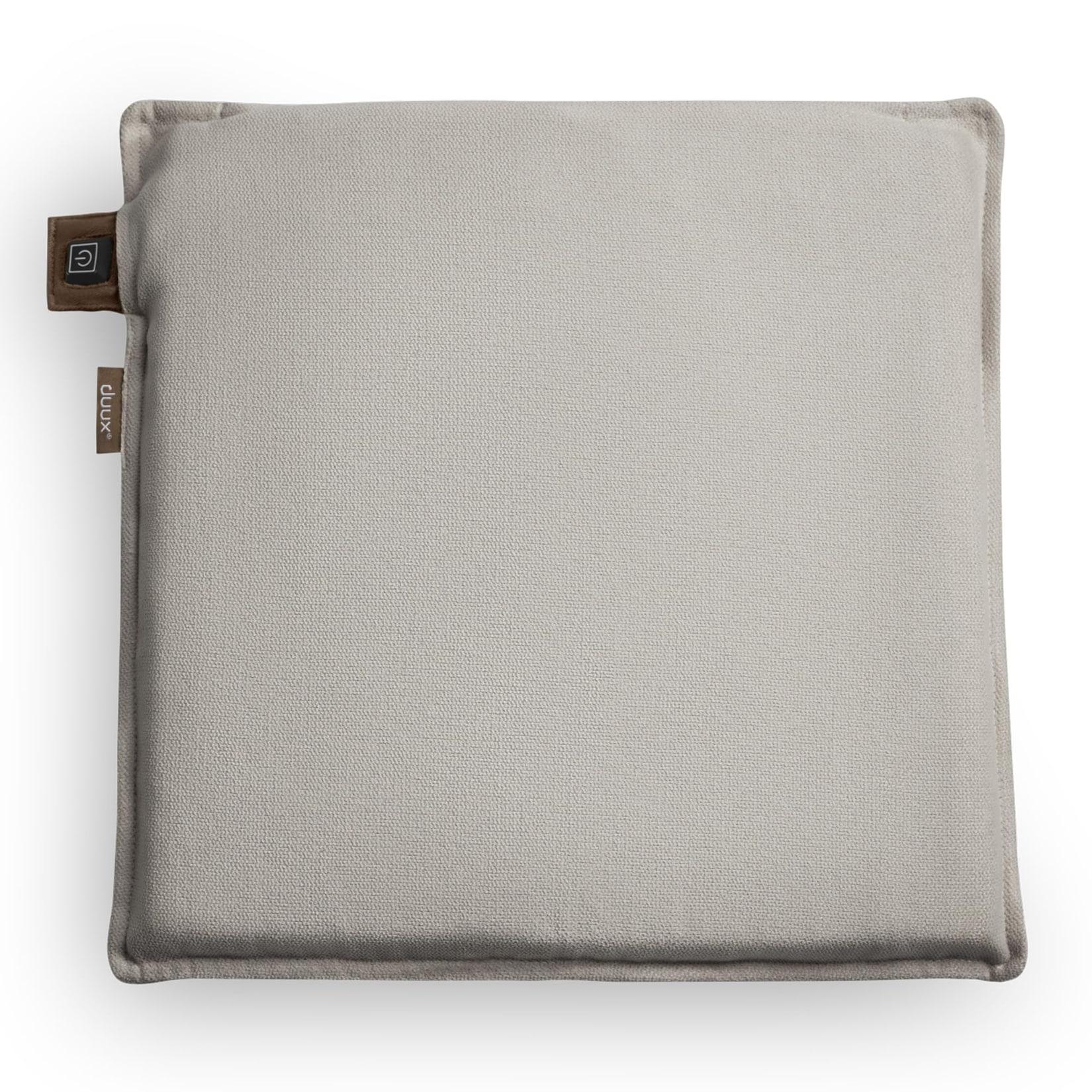 duux Mellow Grau Sitz Heizkissen (3 Heizstufen, 10 Watt, Handwäsche bei 40 °C, bis zu 9 Stunden Akkulaufzeit, 4 h Aufladezeit, Memory-Schaum-Kern, Fleece)