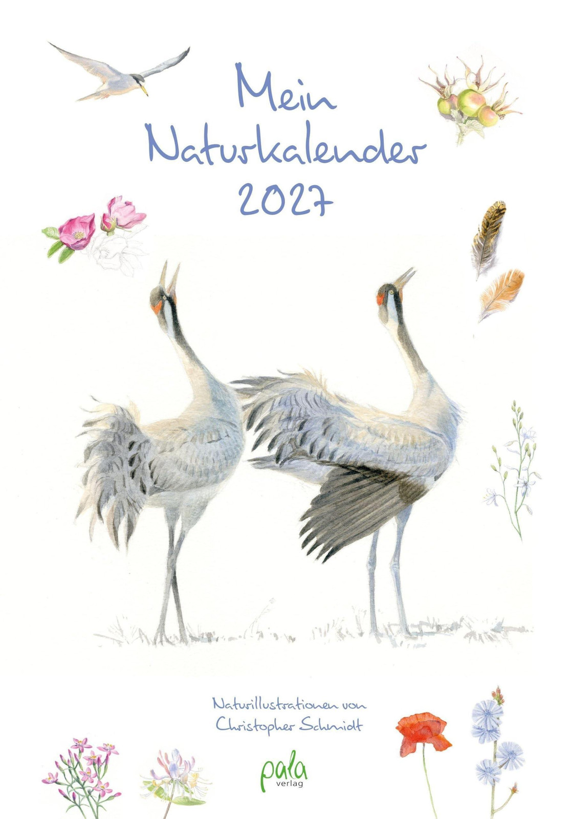 Natuurkalender 2027 met illustraties van Christopher Schmidt