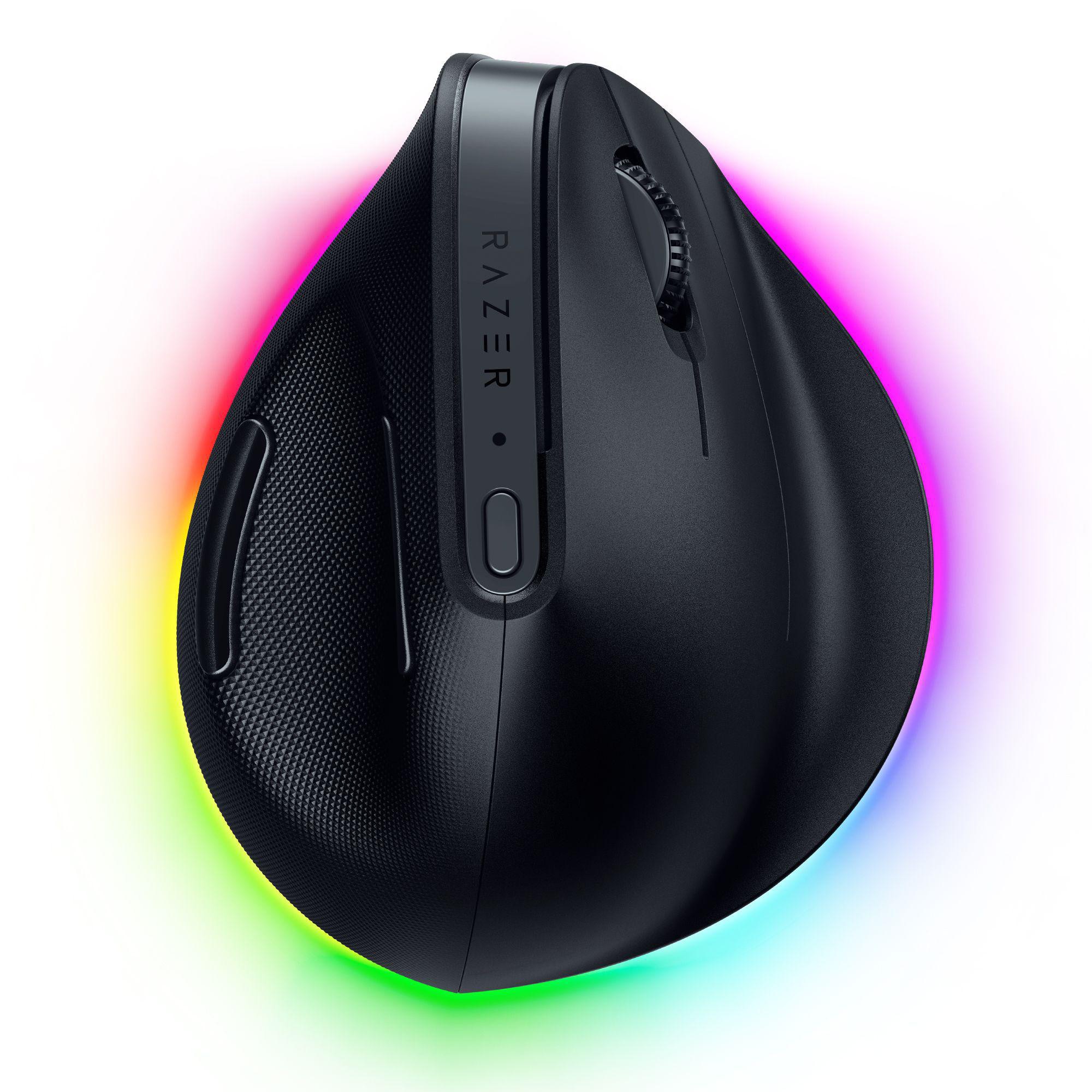 Razer Pro Click V2 Vertical Edition Schwarz - Vertikale ergonomische kabellose Maus für Rechtshänder RZ01-05250100-R3G1