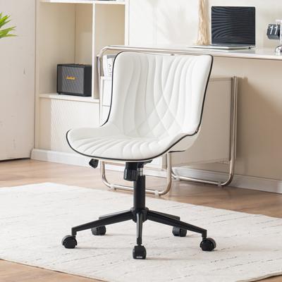 YOUNIKE Armless Office Chair Swivel Home Office Desk Chairs with Wheels