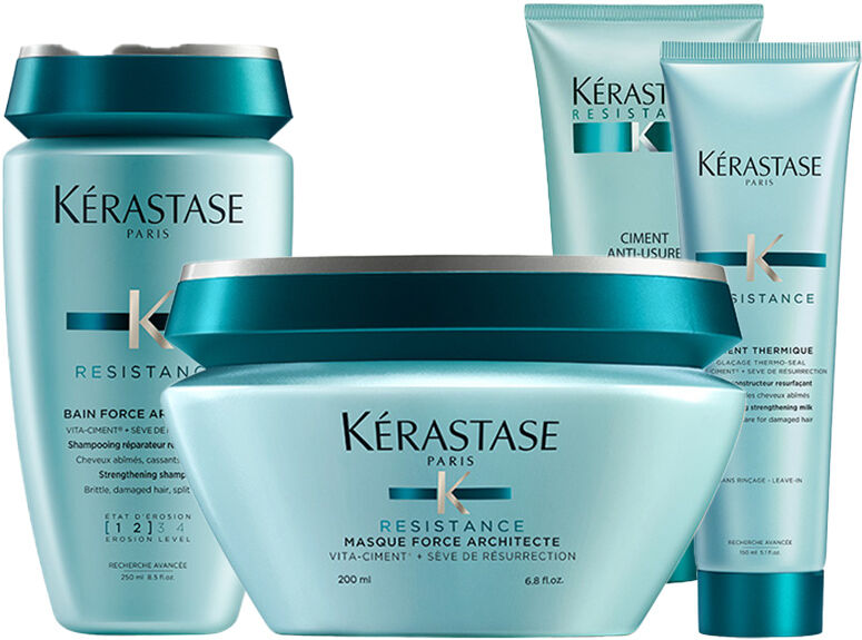 Kérastase Kerastase Bain Force Architecte 250ml, Ciment Anti-Usure 200ml, Masque