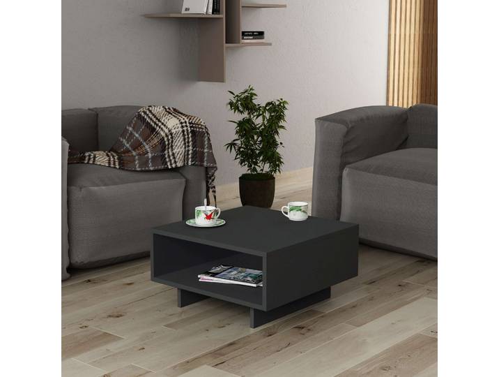 Skye Decor, Hola - Anthracite, Anthrazit, Couchtisch, 60 x 32 x 60 cm, 100 % MELAMINBESCHICHTETE SPANPLATTEN