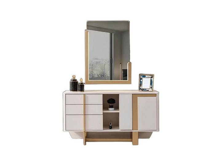 Xlmoebel Esszimmerstuhl Esszimmerstuhl-Set: 4 Moderne Bequeme Stoffstühle in Beige (4er Set), Made in Europa