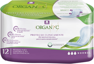 Organyc Proteção para Perdas Urinárias Normal 12 un
