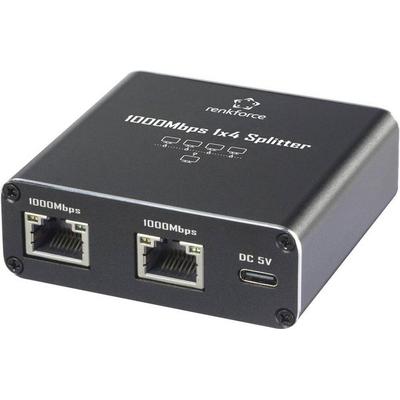 Renkforce RF-6739680 RF-GES-400 Netzwerk Switch RJ45 5 Port 1 GBit/s USB-Stromversorgung