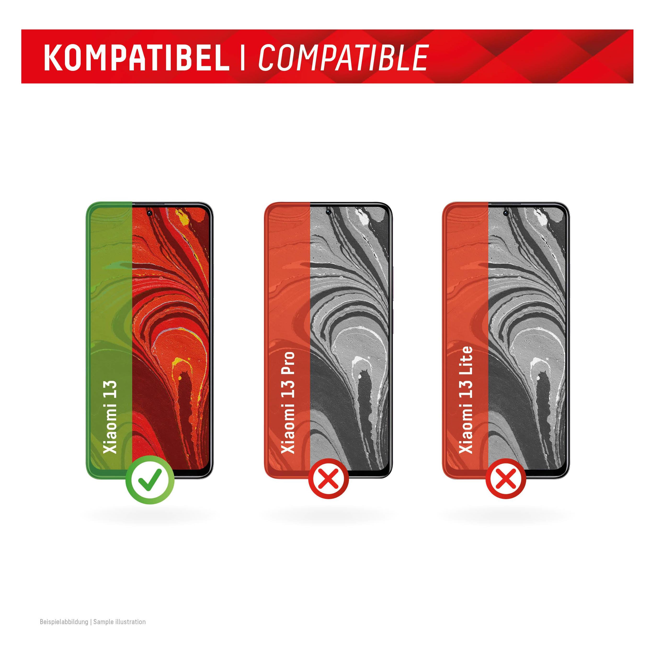Displex Real Glass, 2D Panzerglas (1 Stk., Xiaomi 13) (01809)