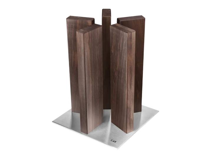 Messerblock Stonehenge, Kai, nussbaumfarbig, Holz