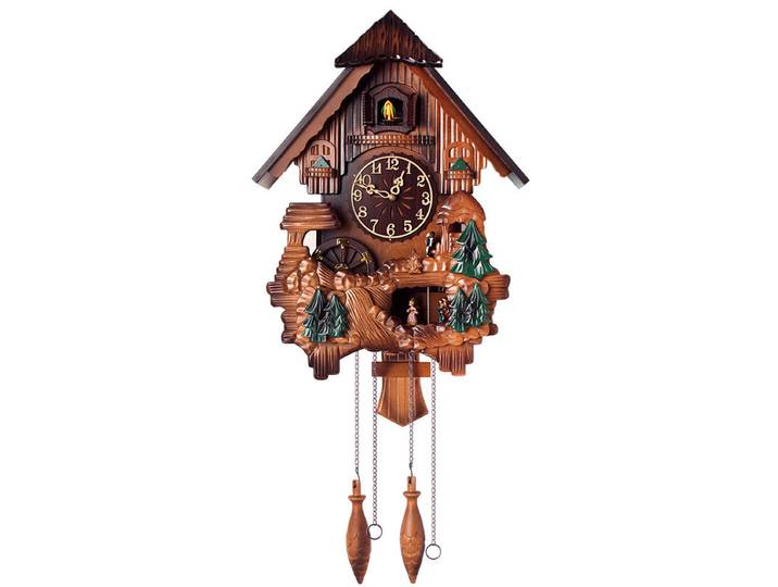 Horloge murale coucou musicale, pendule créatif, réveil avec figurine dansante pour la décoration de votre maison pour ajouter un toucher naturel de campagne