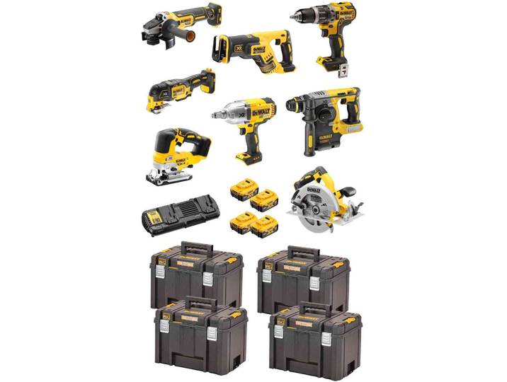 Pack combiné sans fil DEWALT (8 pièces)\, 18V