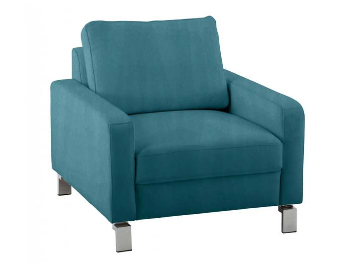 Sessel Interims Basic Candy / Farbe: Petrol / Material: Stoff Basic