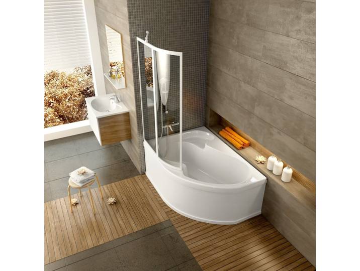 Rosa II Tablier en acrylique blanc pour baignoire, orientation gauche, 170 cm (CZ21200AN0)