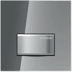 Geberit Urinalsteuerung Typ 50 116016SD5 Rauchglas verspiegelt / chrom, pneumatisch