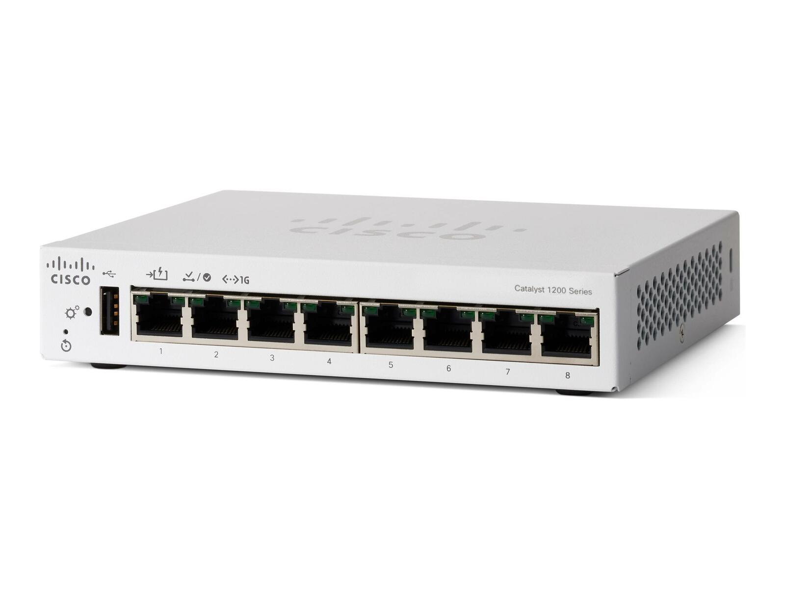Cisco Catalyst C1200 Switch 8-Port 1 GbE managed L2 C1200-8T-D
