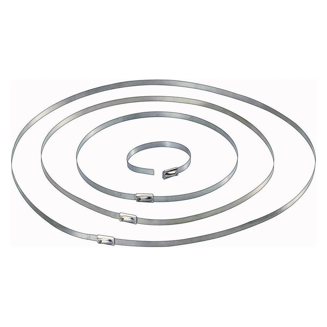 Tru Components Stahl-Kabelbinder (Metallkabelbinder, 201 mm, 10 Stk.) (1570838)