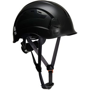 Portwest Schutzhelm Endurance PS63, EN 397, mit 6-Punkt-System & Kinnriemen, Größe 52-63, schwarz
