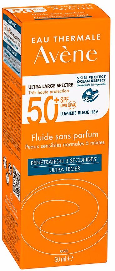 Avène Solaire Haute Protection fluido sin perfume SPF50+ 50 ml