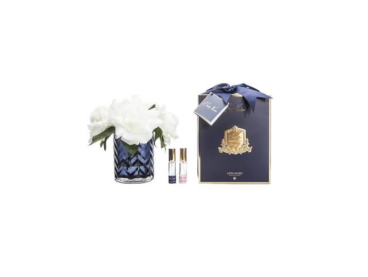 Luxuriöser Raumduft „Herringbone Flower“ Blau, Weiss Côte Noire