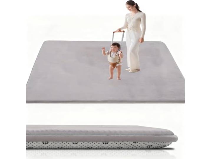 RxueSug Krabbelmatte Baby 200 x 240 cm, Spielmatte Kinder Spieldecke, Baby Spielmatte, Kinderteppich, Spielteppich, Bodenmatte Kinder Dicke 2 cm, rutschfest Seiten für drinnen und draußen