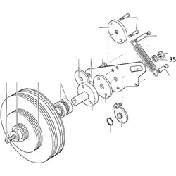 PROXXON 24400-01-35 Scheibe für Drehmaschine PD400