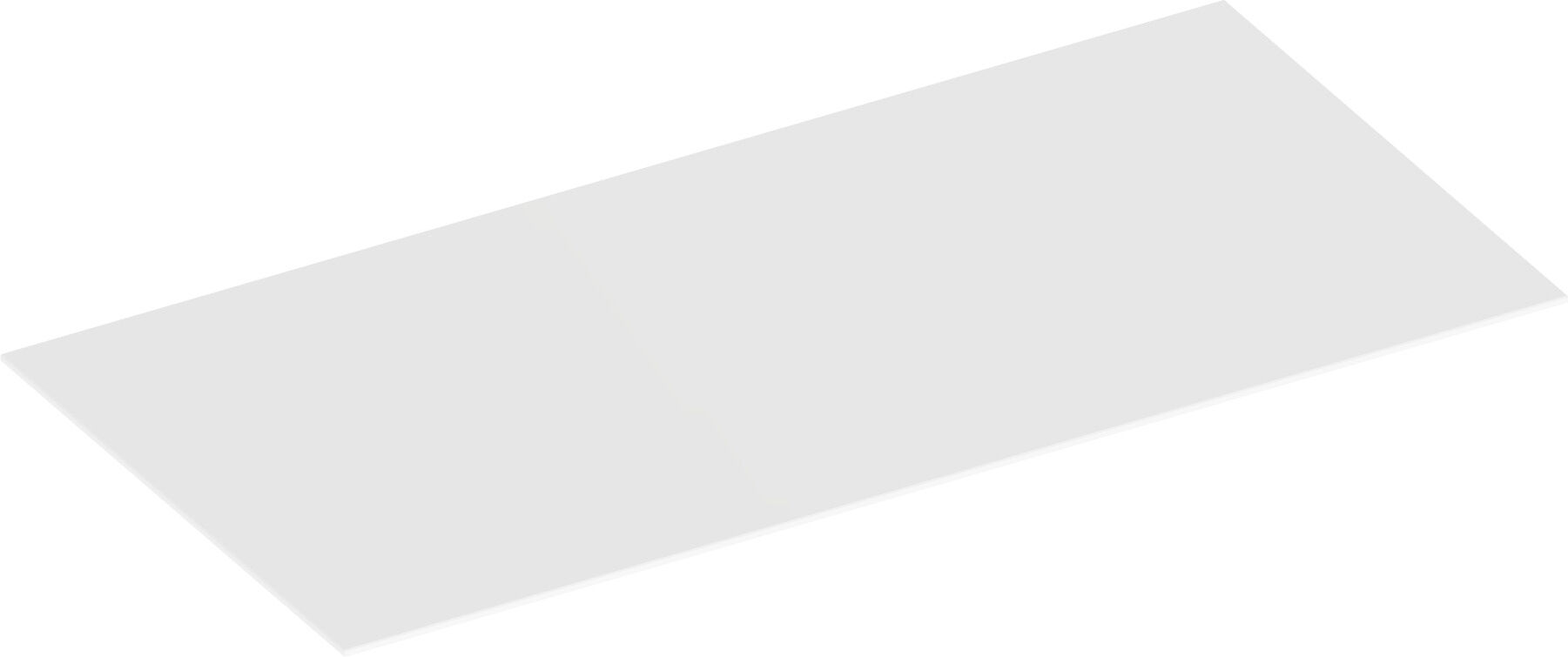Keuco Edition 90 plaque de recouvrement 39028919000 120,2x0,6x48,6cm, pour buffet 120cm, ardoise