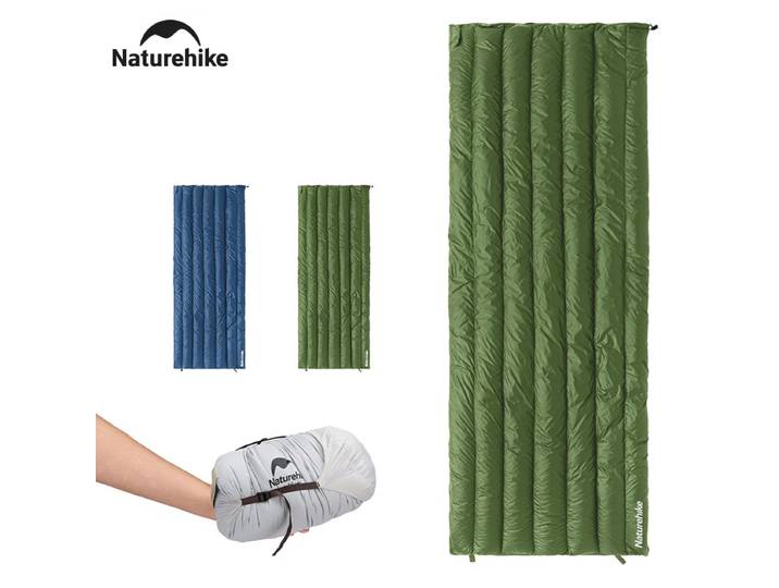 Natureifa-Sac de couchage en duvet de canard, double couette épissable, chaud, ultraléger, hiver, camping, 2 hypothèques, CW295