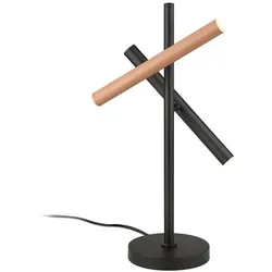 Musterring Leuchten LED-Tischleuchte Calina Metall Schwarz, Braun Schwarz /