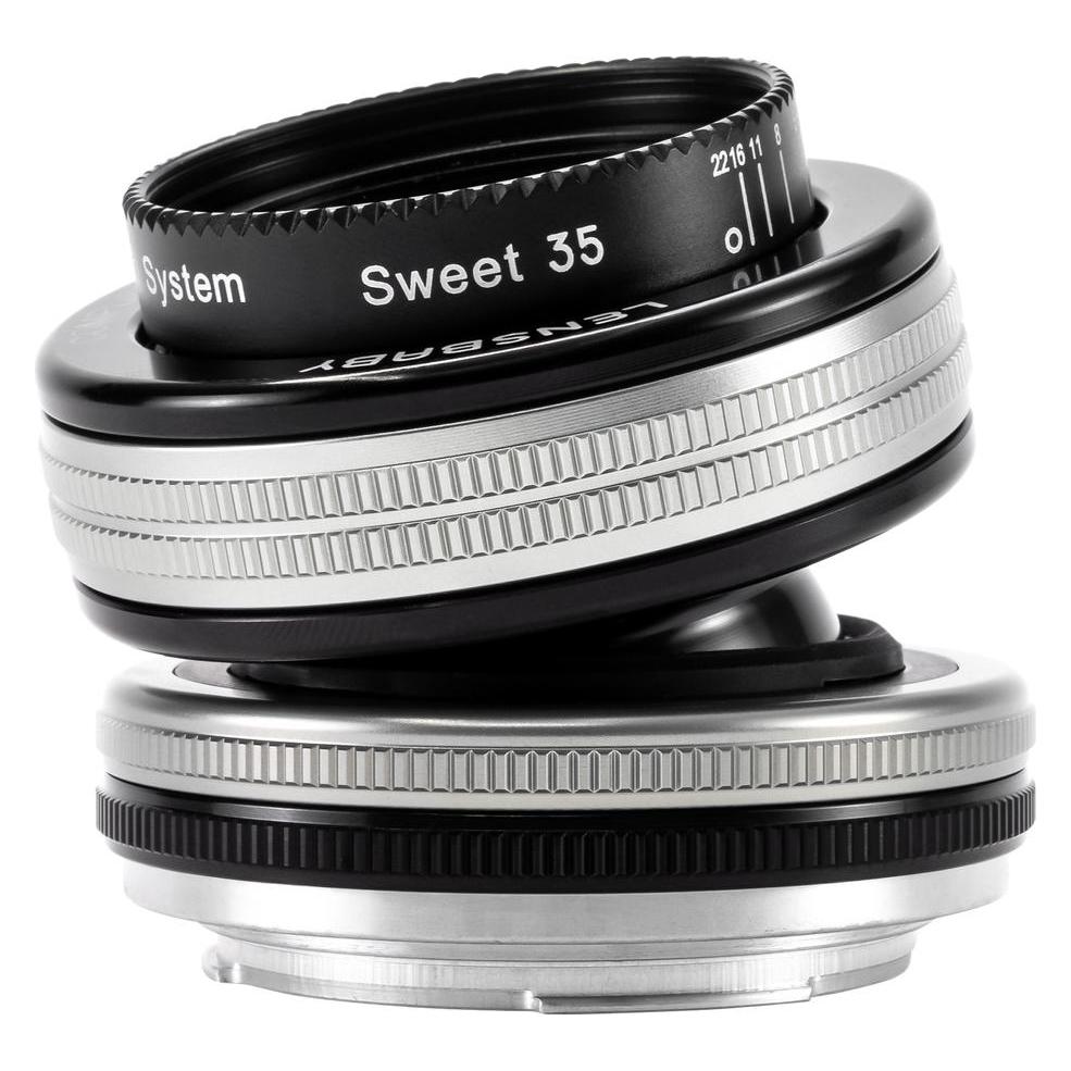 Lensbaby Composer Pro II mit Sweet 35 Optic Fuji X-Mount (Fujinon XF, APS-C / DX) (LBCP235F)
