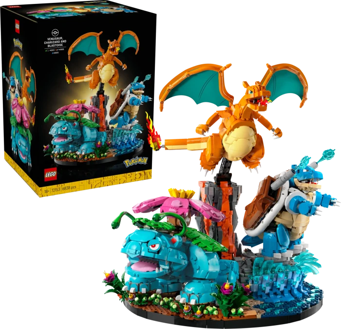 LEGO Pokémon Bisaflor, Glurak und Turtok 72153