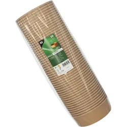 PAPSTAR pure Einweg-Salatschalen 15 cm 500 ml braun