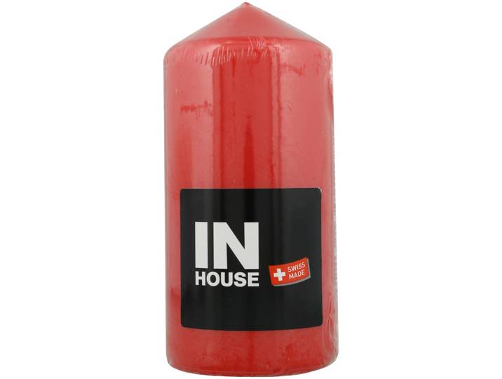 Inhouse Zylinderkerze 70x150mm rot