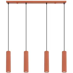 Sollux SL.2006 Pendelleuchte KARBON 4L ockerrot