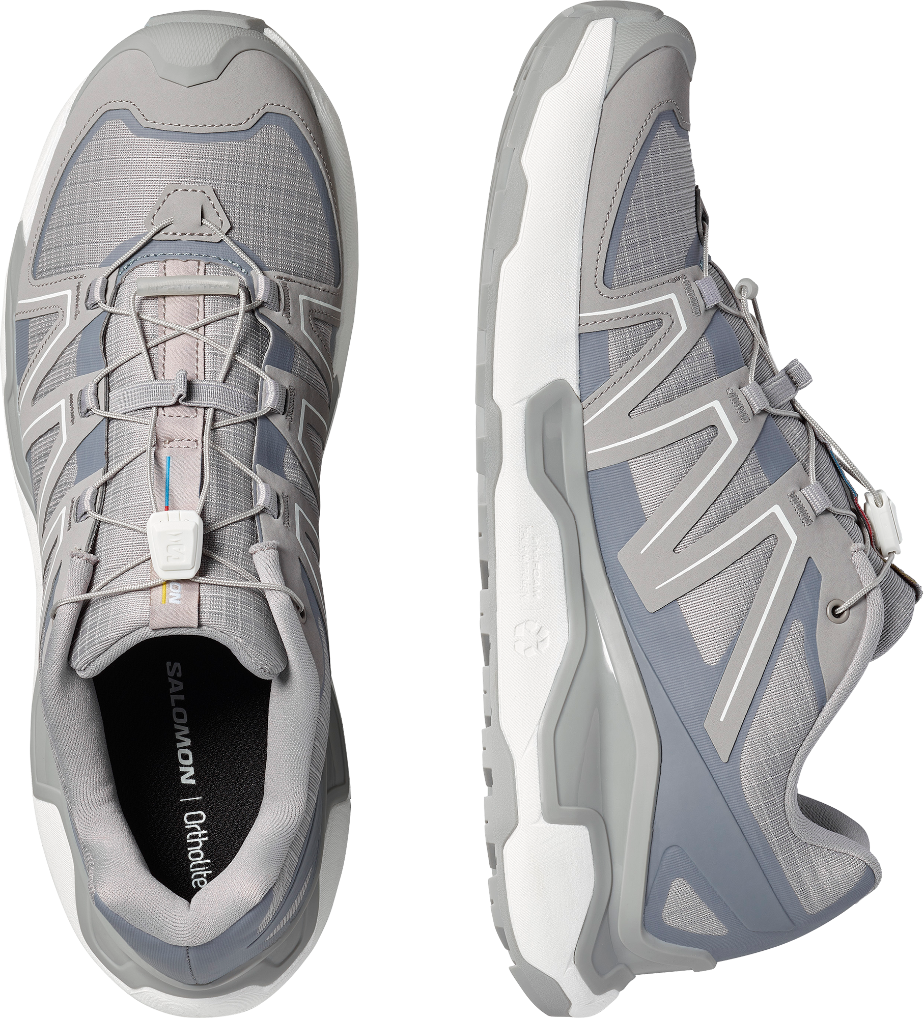 Sneaker SALOMON "XC ROAM", Herren, Gr. 42,5, grau (alloy, weiß, alloy), Synthetik, Textil, Schuhe Sneaker