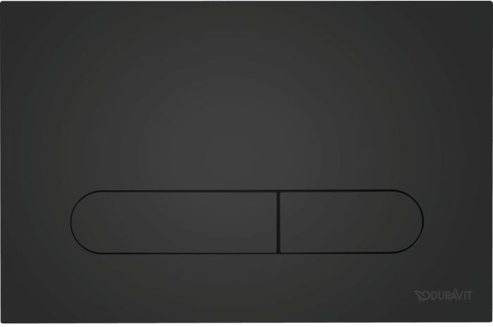 Duravit DuraSystem Betätigungsplatte WD5009031000 aufgesetzt, für WC Beta, schwarz matt