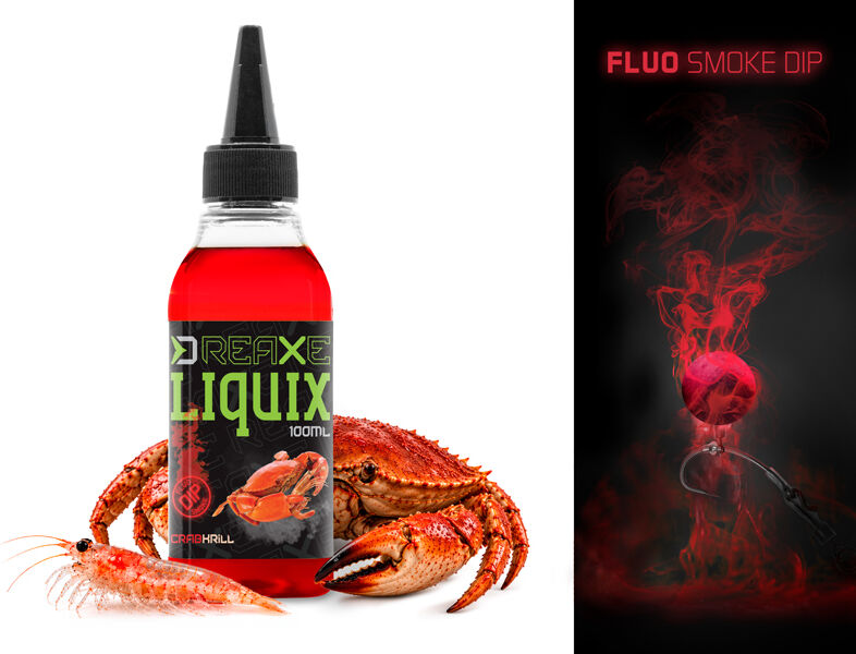 Delphin Fluo dip D SNAX LiquiX /100ml Crabe-krill Crabe-krill
