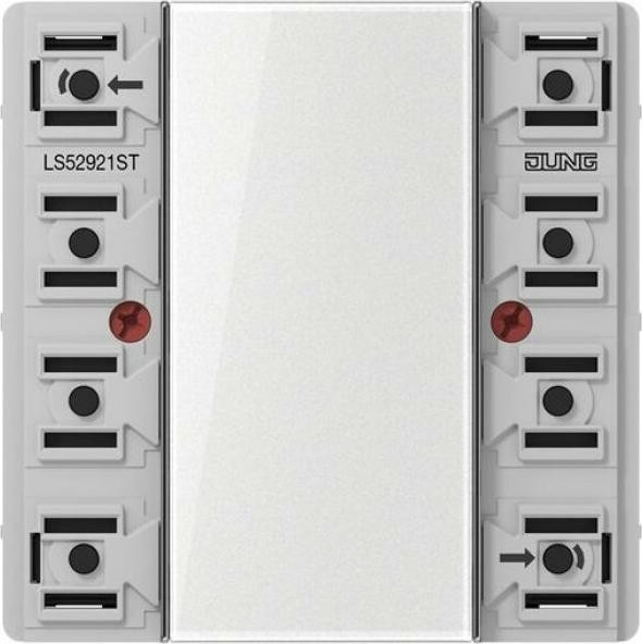 Jung KNX Tastsensor-module, 2-voudig, universeel, type LS 52921 ST, serie F50, Secure