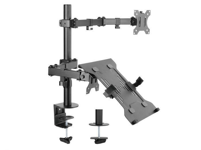 EQUIP 650119 13"-32" Notebookablage- und Monitor/LCD-Tischhalterung