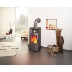 Hark  Dauerbrandofen  Kaminofen  Opera-B  Ofenkacheln  meteor-schwarz  (7  kW)