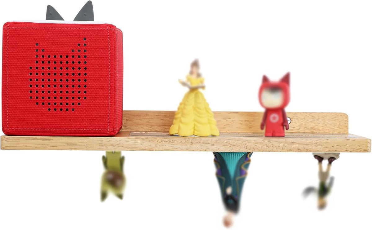 Wandplank voor Toniebox en 35 figuren voor de kinderkamer
