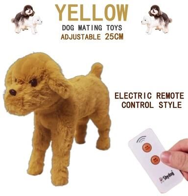 Inspired Finds Silicone Dog Companion Toy For Male Dogs With Suction Base yellow Remote Large