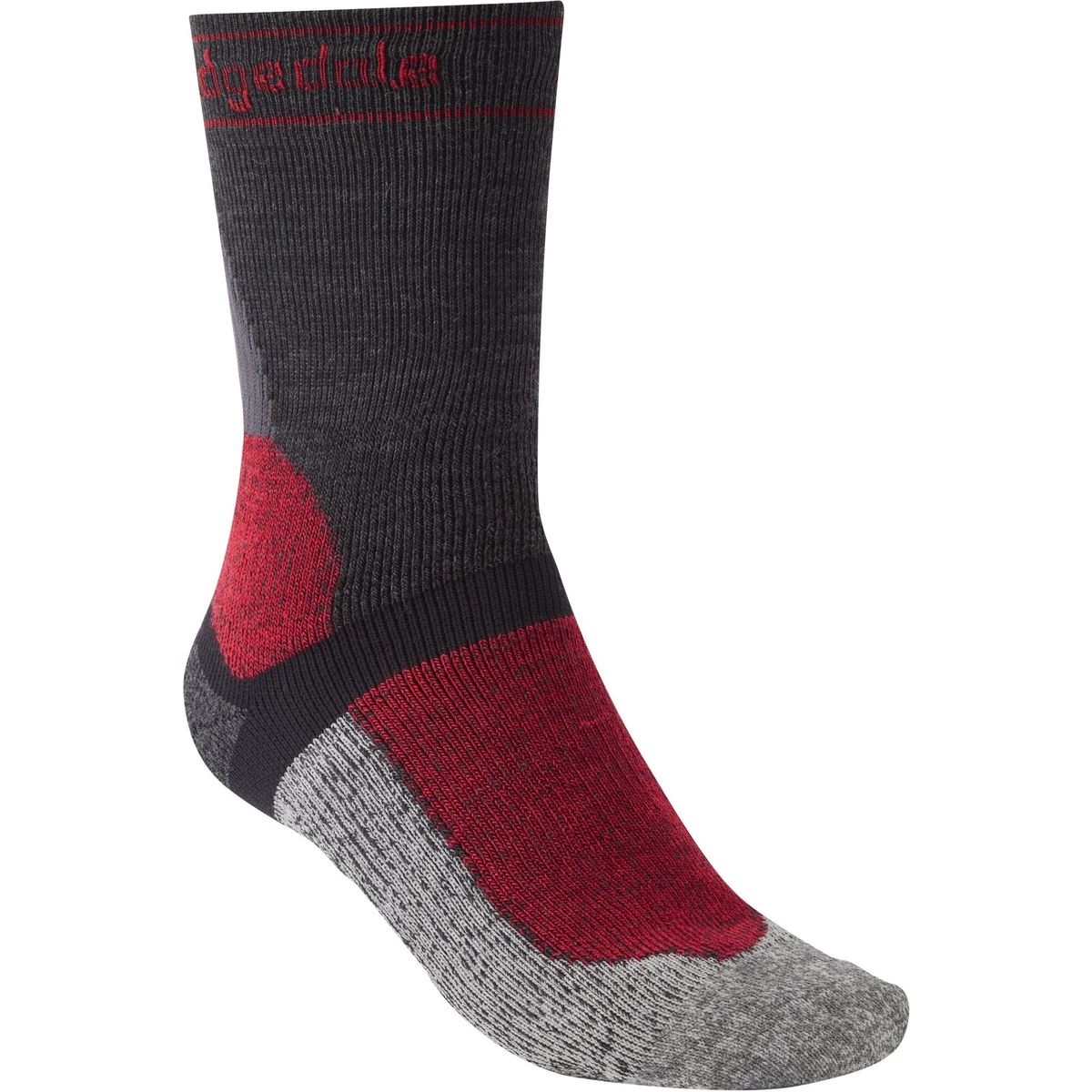 Bridgedale Mtb/Gravel Heavyweight Merino Sport Boot graphite/red (223) S 710353-223-S