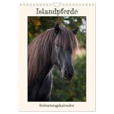 Isländer Geburtstagskalender (Wandkalender 2026 DIN A4 hoch), CALVENDO Monatskalender
