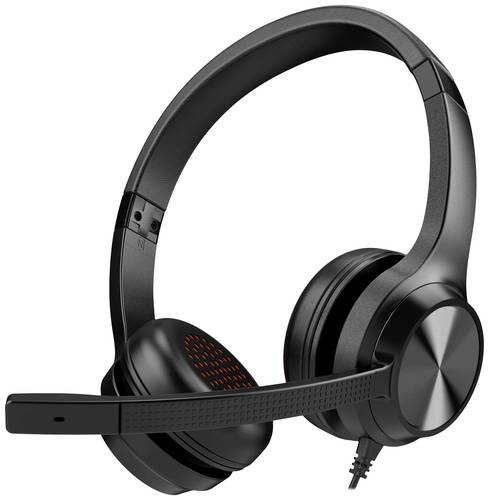 Creative Chat USB, On Ear Headset kabelgebunden Stereo Schwarz Lautstärkeregelung, Mikrofon-Stummschaltung