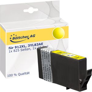 kompatibel für HP 912XL, 3YL83AE, 825 Seiten, 10,5ml, gelb