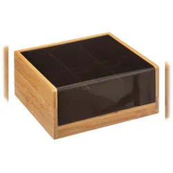 FIVE - Bambus Tee Box in Schwarz