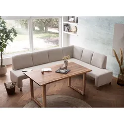 Exxpo by Gala Eckbank Intenso Cord Beige 3-Sitzer