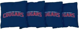 Skip's Garage Columbus State Cougars Blue Cornhole Bags