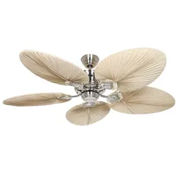 Caribbean Dream Eco II, verchromter Ventilator ohne Licht, Casafan