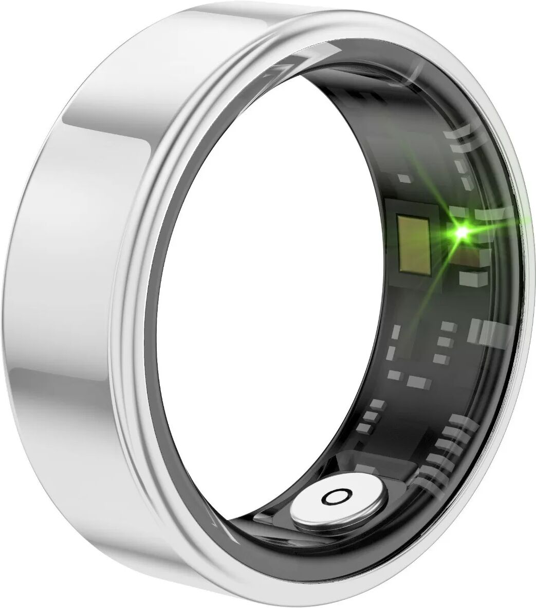 INF Smart Ring: 30 Tage Standby, IP68 wasserdicht, Herzfrequenz- und Schlafüberwachung Silber 12